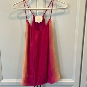 100% silk spaghetti blouse